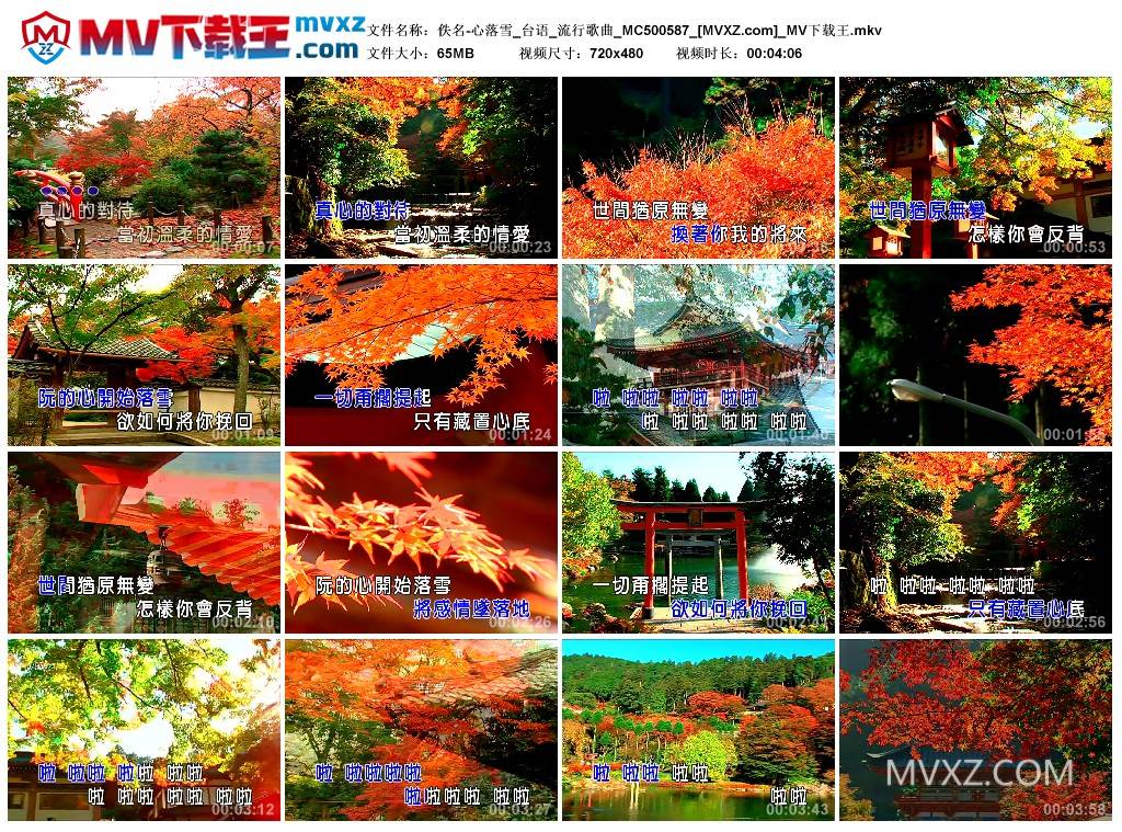 佚名-心落雪_台语_流行歌曲_MC500587